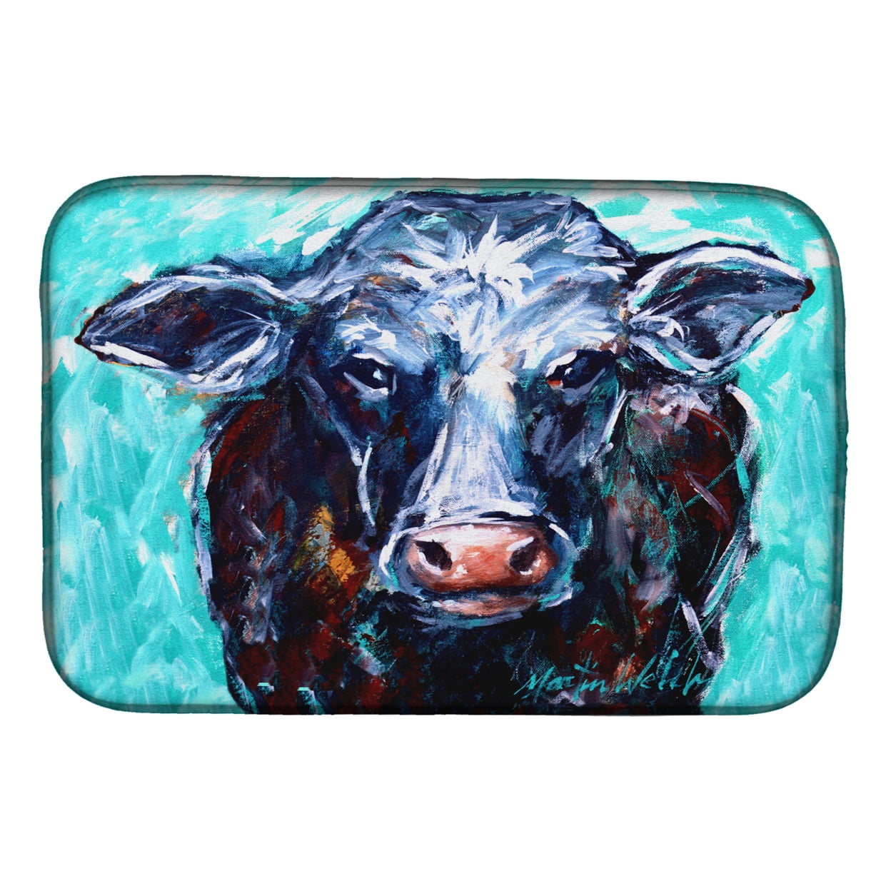 Picture of Carolines Treasures MW1280DDM Moo Cow Dish Drying Mat