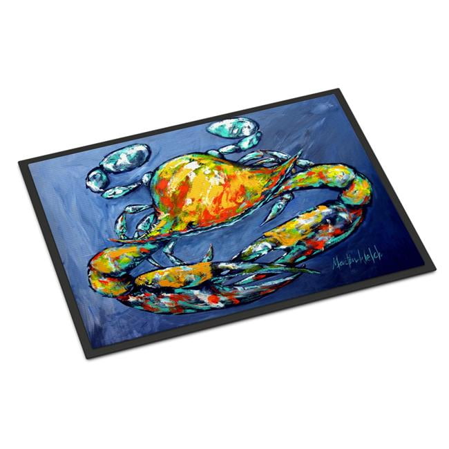 MW1269JMAT 24 x 36 in. Blue Gray Kinda Day Crab Indoor or Outdoor Mat