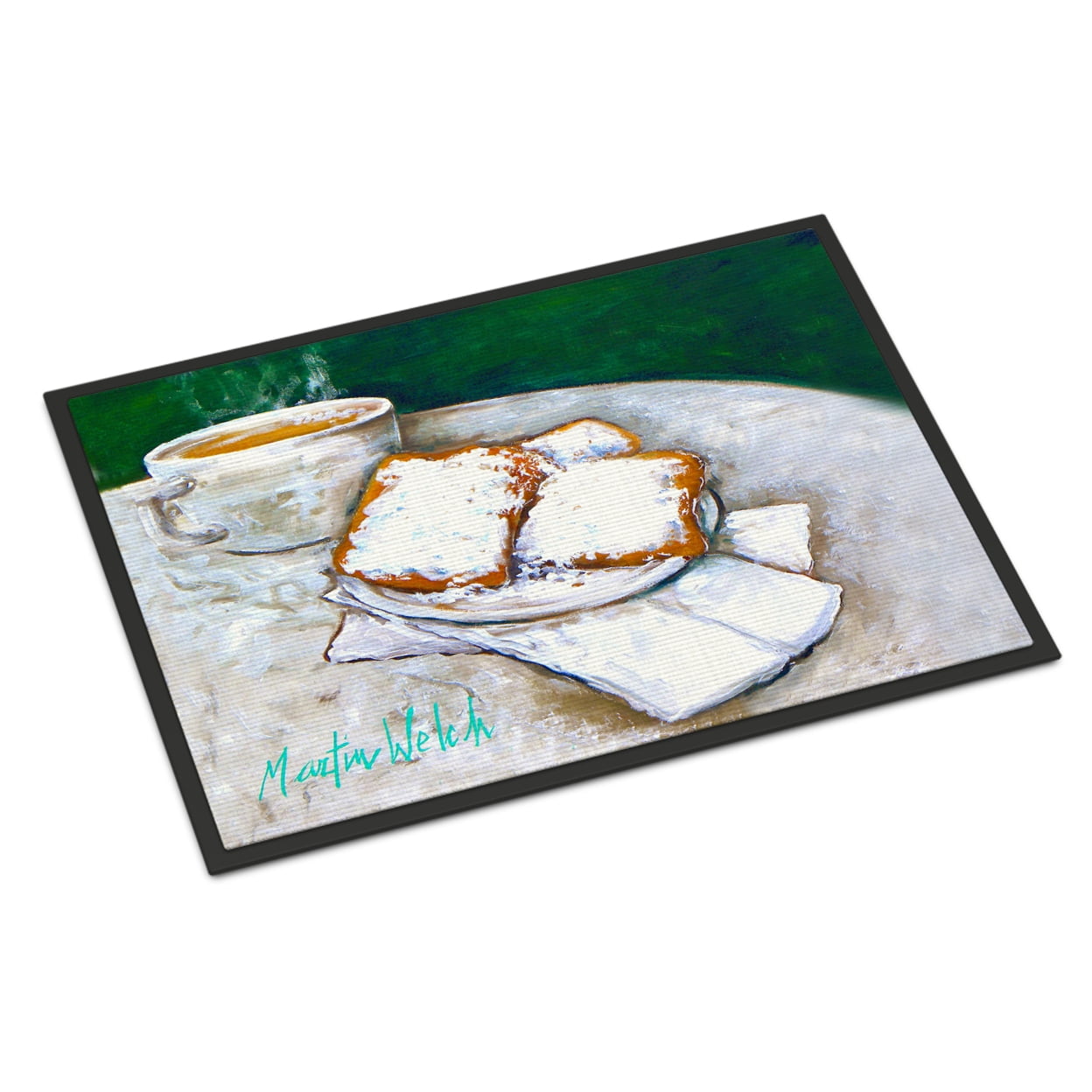 24 x 36 in. Breakfast Delight Beignets Indoor or Outdoor Mat