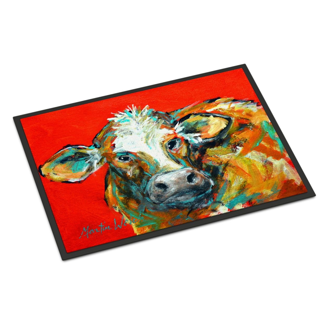 MW1272JMAT 24 x 36 in. Caught Red Handed Cow Indoor or Outdoor Mat