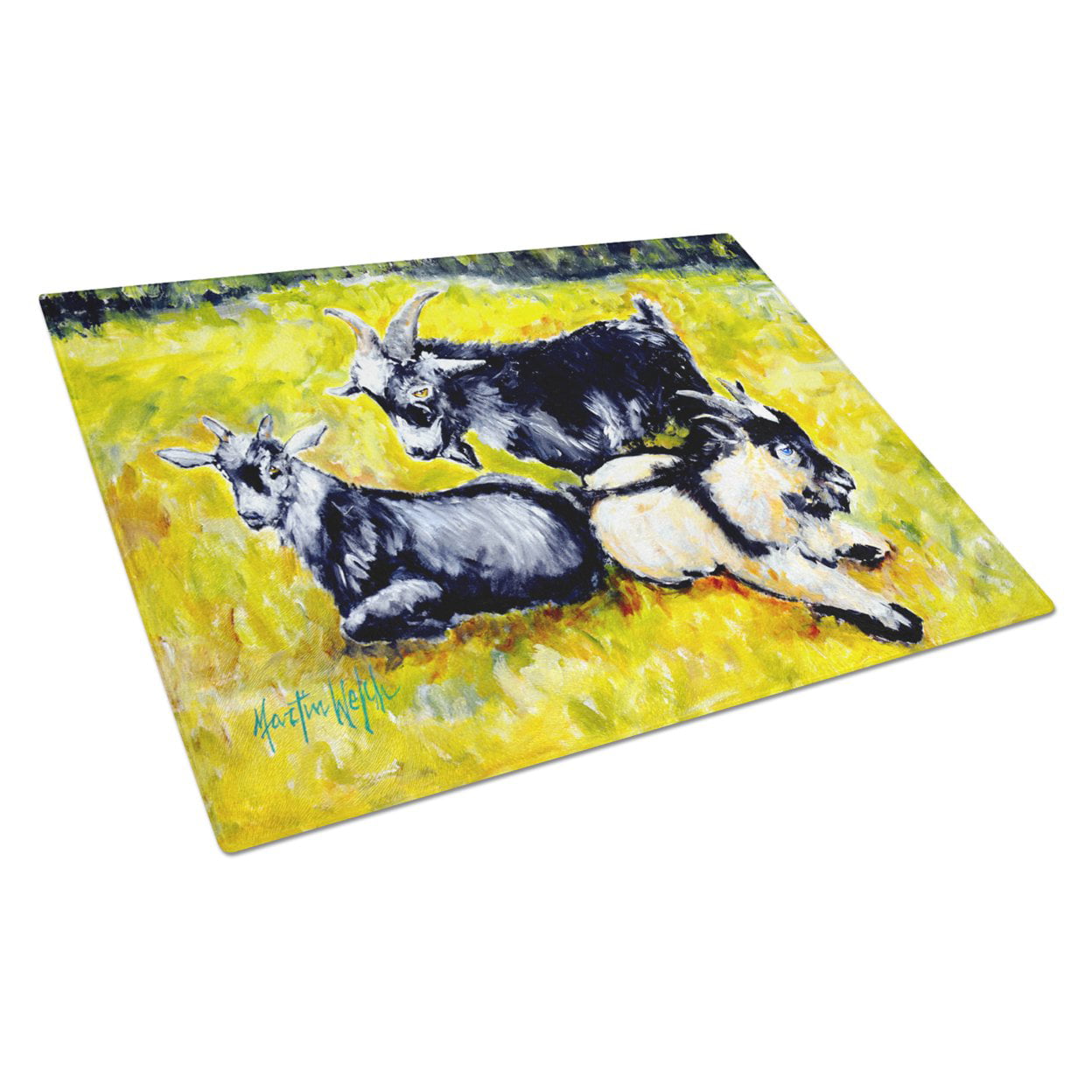 Three Goats Glass Cutting Board - Large