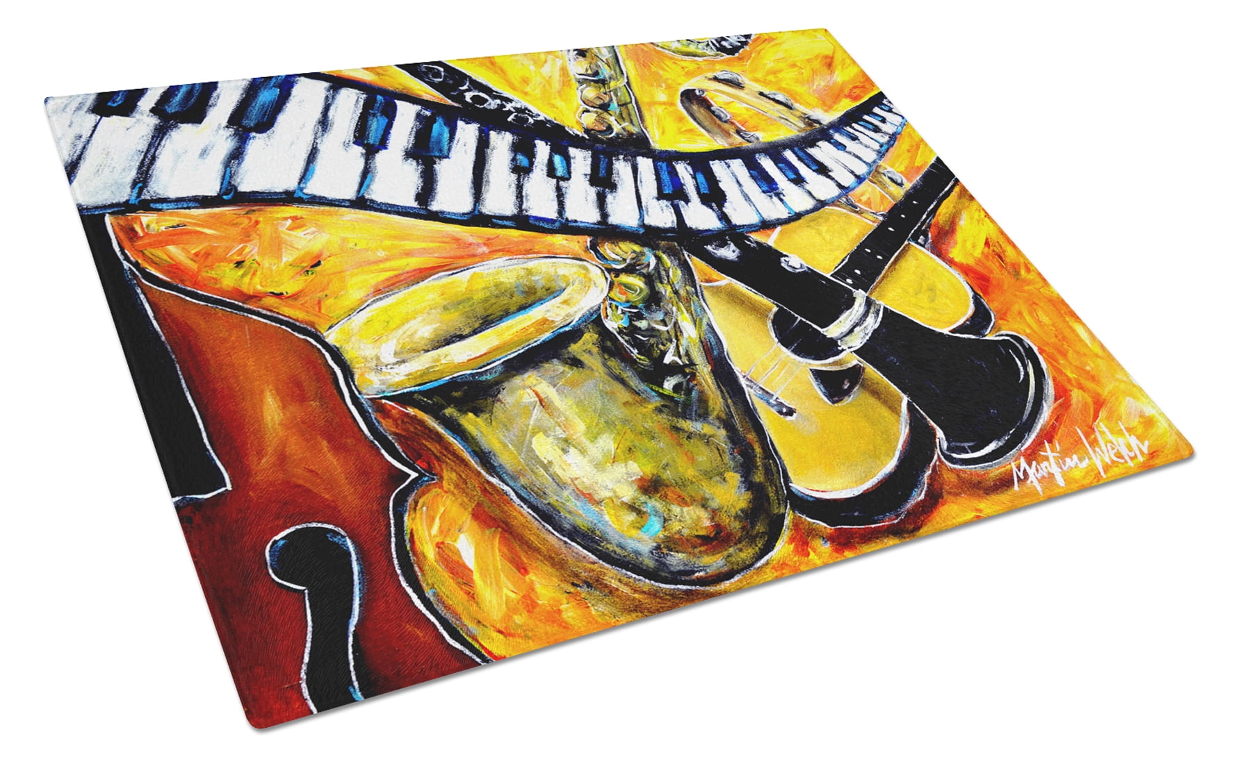 All That Jazz Glass Cutting Board - Large
