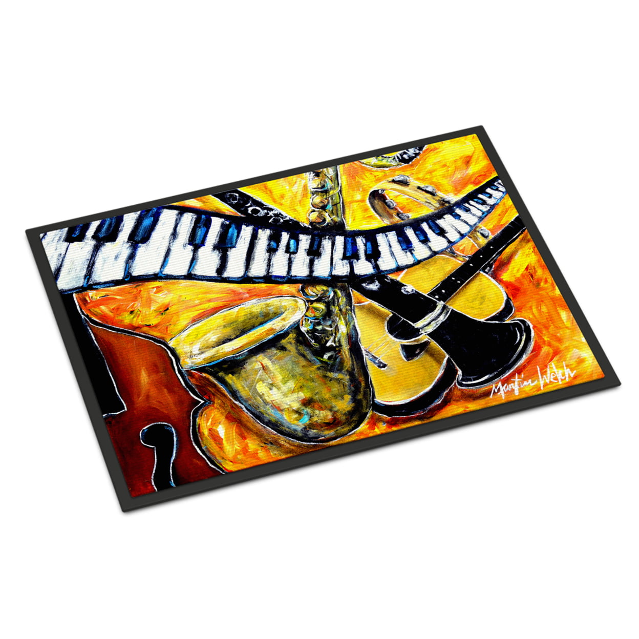 18 x 27 in. All That Jazz Indoor or Outdoor Mat