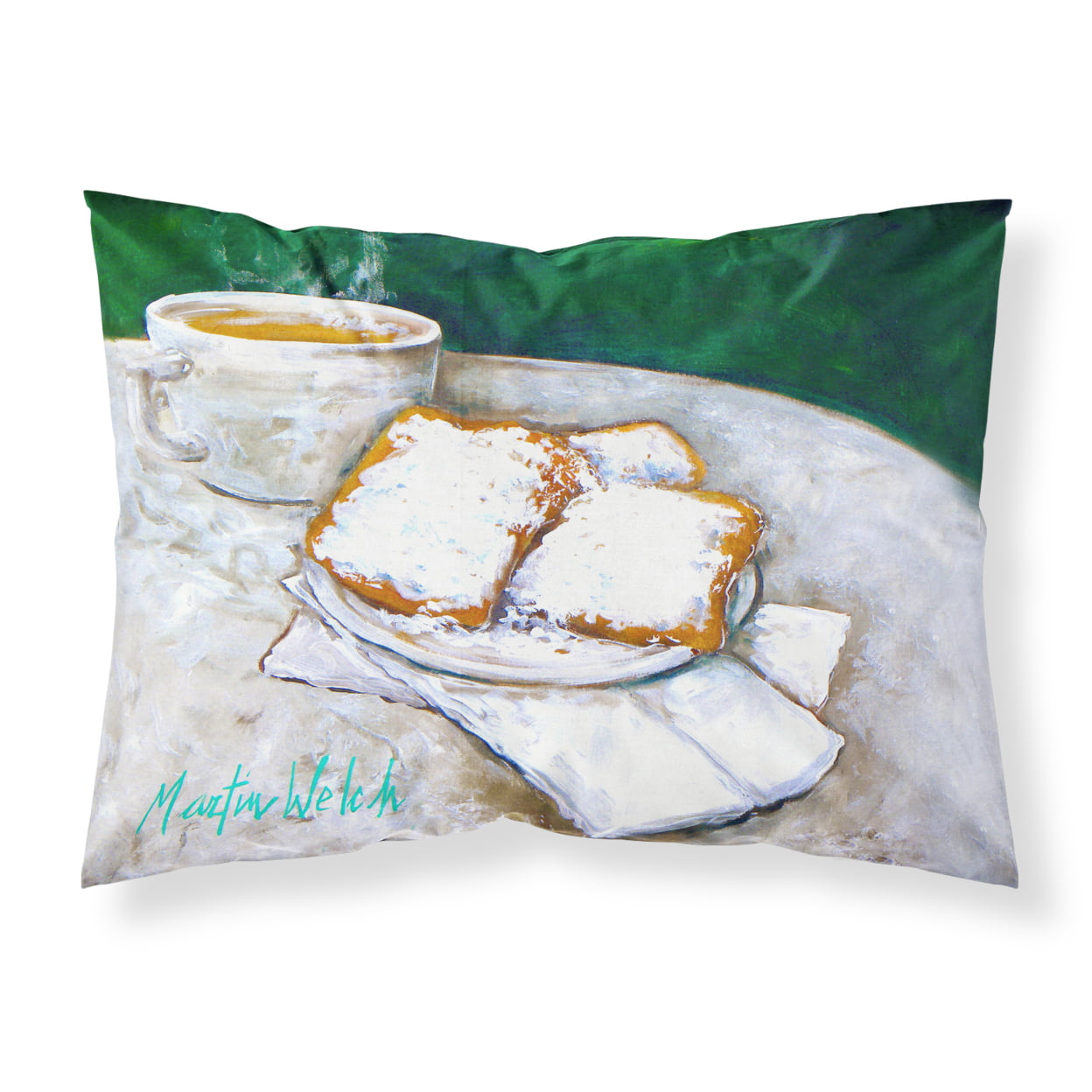 Breakfast Delight Beignets Fabric Standard Pillowcase