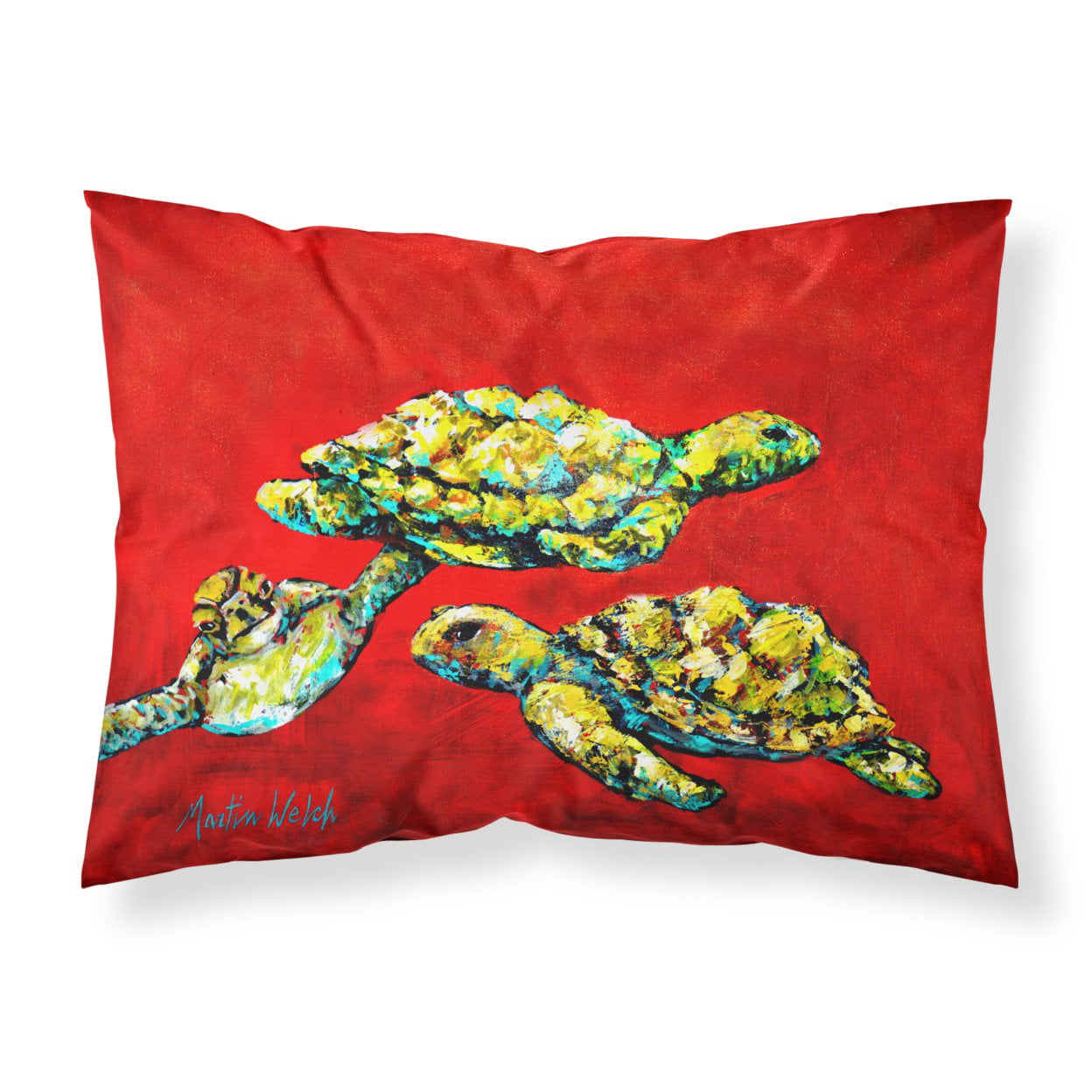 Drifting Home Turtles Fabric Standard Pillowcase
