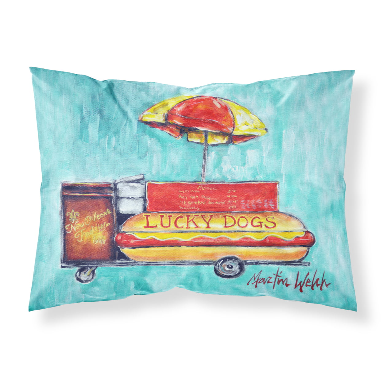 Lucky Dog For Me Fabric Standard Pillowcase