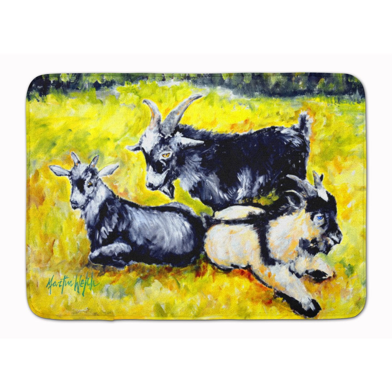 MW1266RUG Three Goats Machine Washable Memory Foam Mat