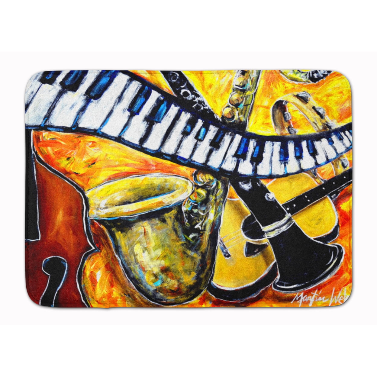 MW1267RUG All That Jazz Machine Washable Memory Foam Mat