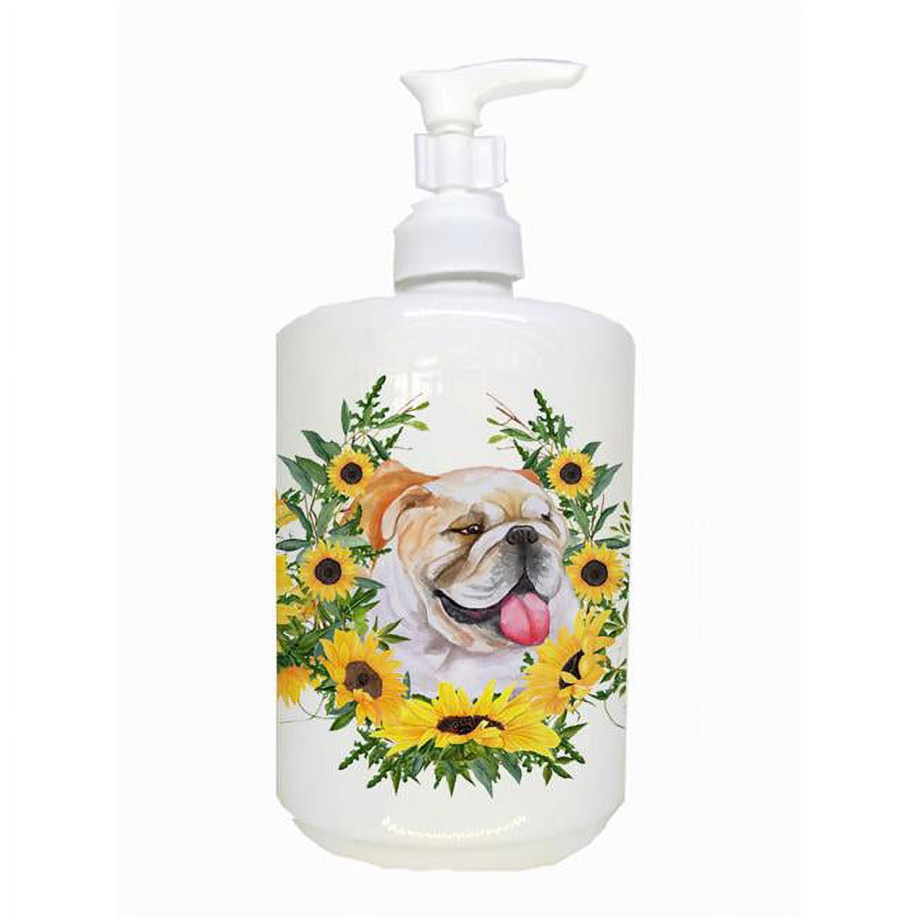 CK2831SOAP English Bulldog Ceramic Soap Dispenser