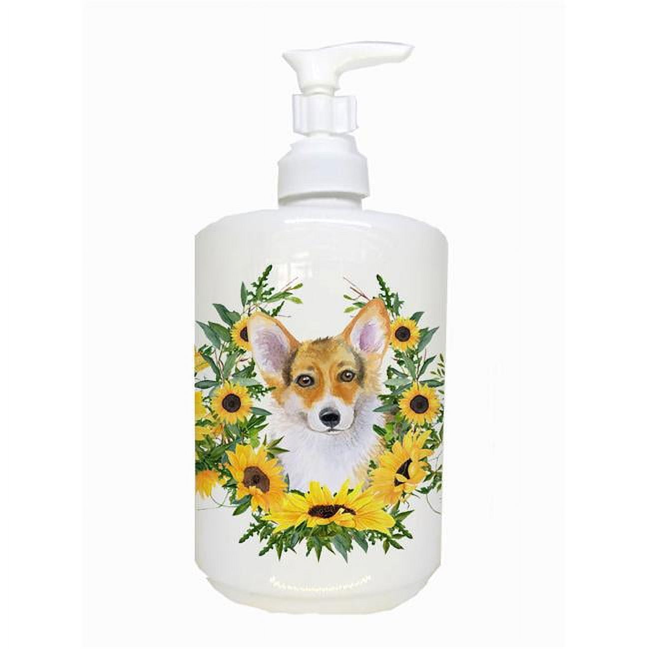 CK2834SOAP Pembroke Corgi Ceramic Soap Dispenser