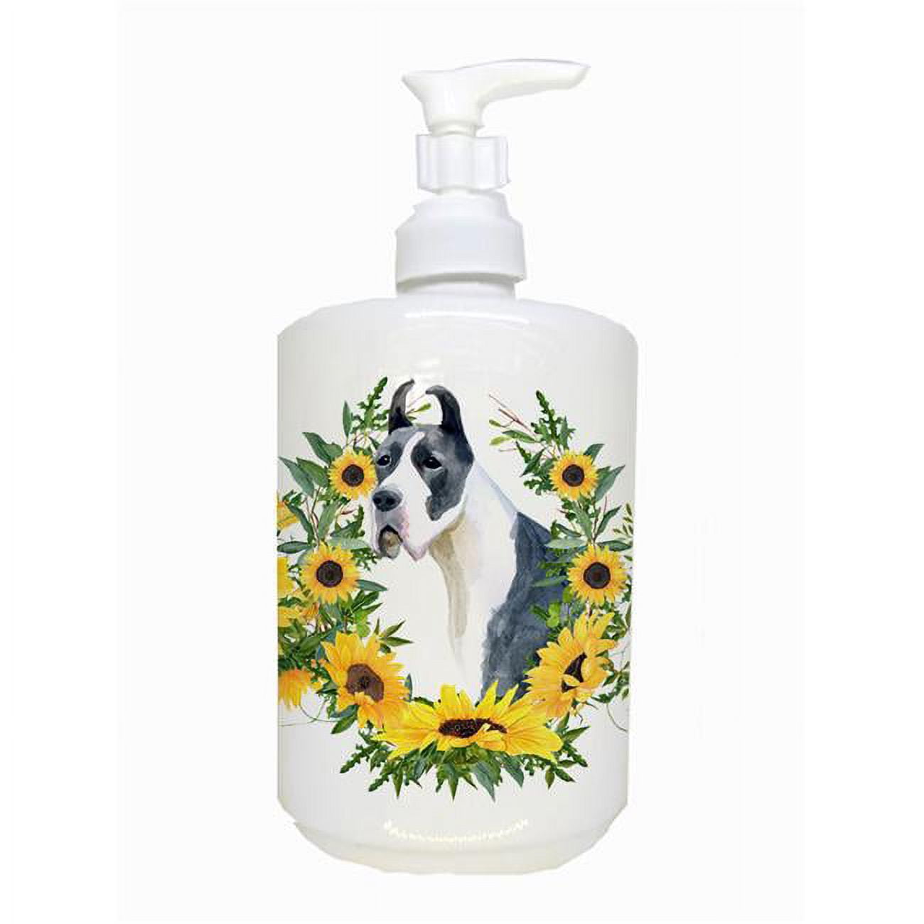 CK2835SOAP Harlequin Great Dane Ceramic Soap Dispenser