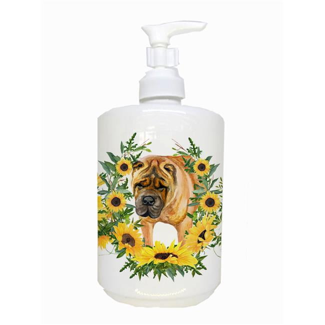 CK2853SOAP Shar Pei Ceramic Soap Dispenser