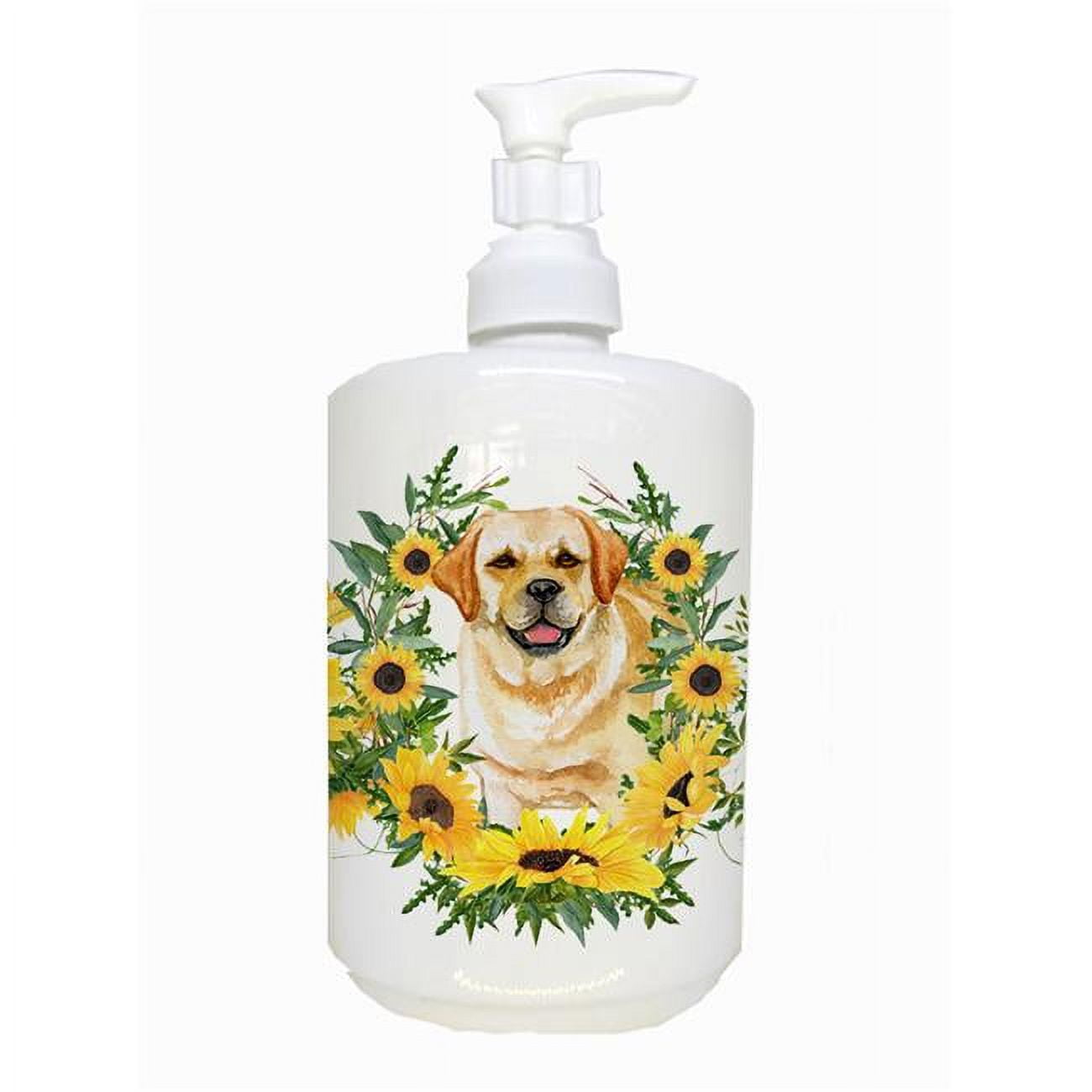 CK2856SOAP Golden Retriever Ceramic Soap Dispenser