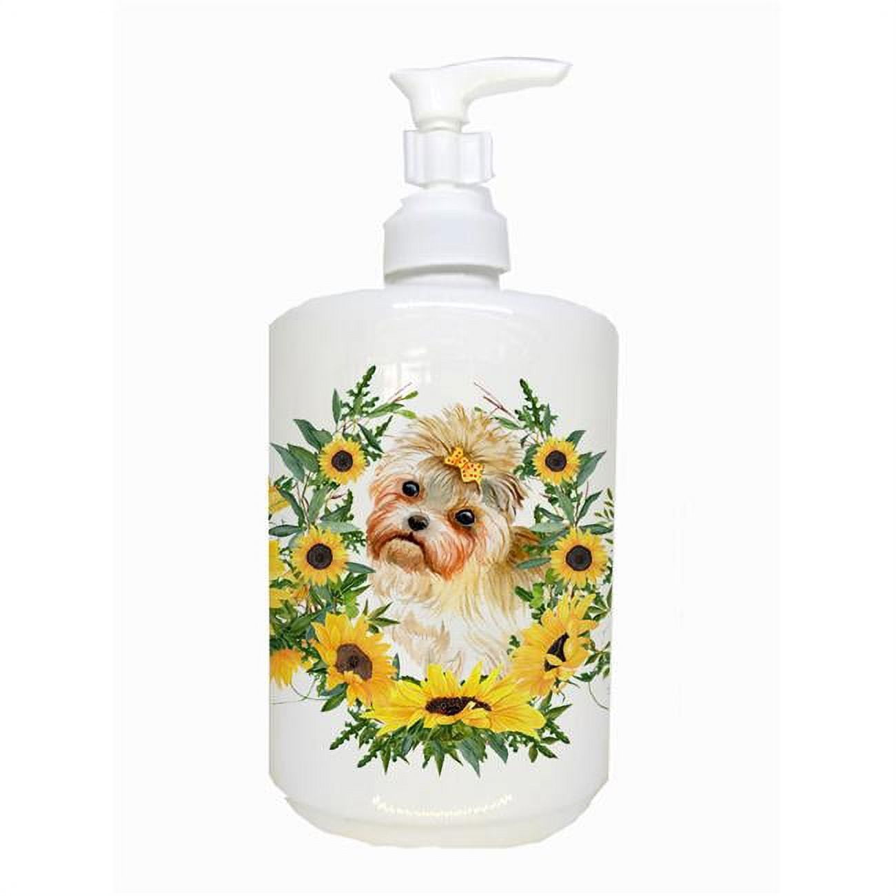 CK2860SOAP Morkie Ceramic Soap Dispenser