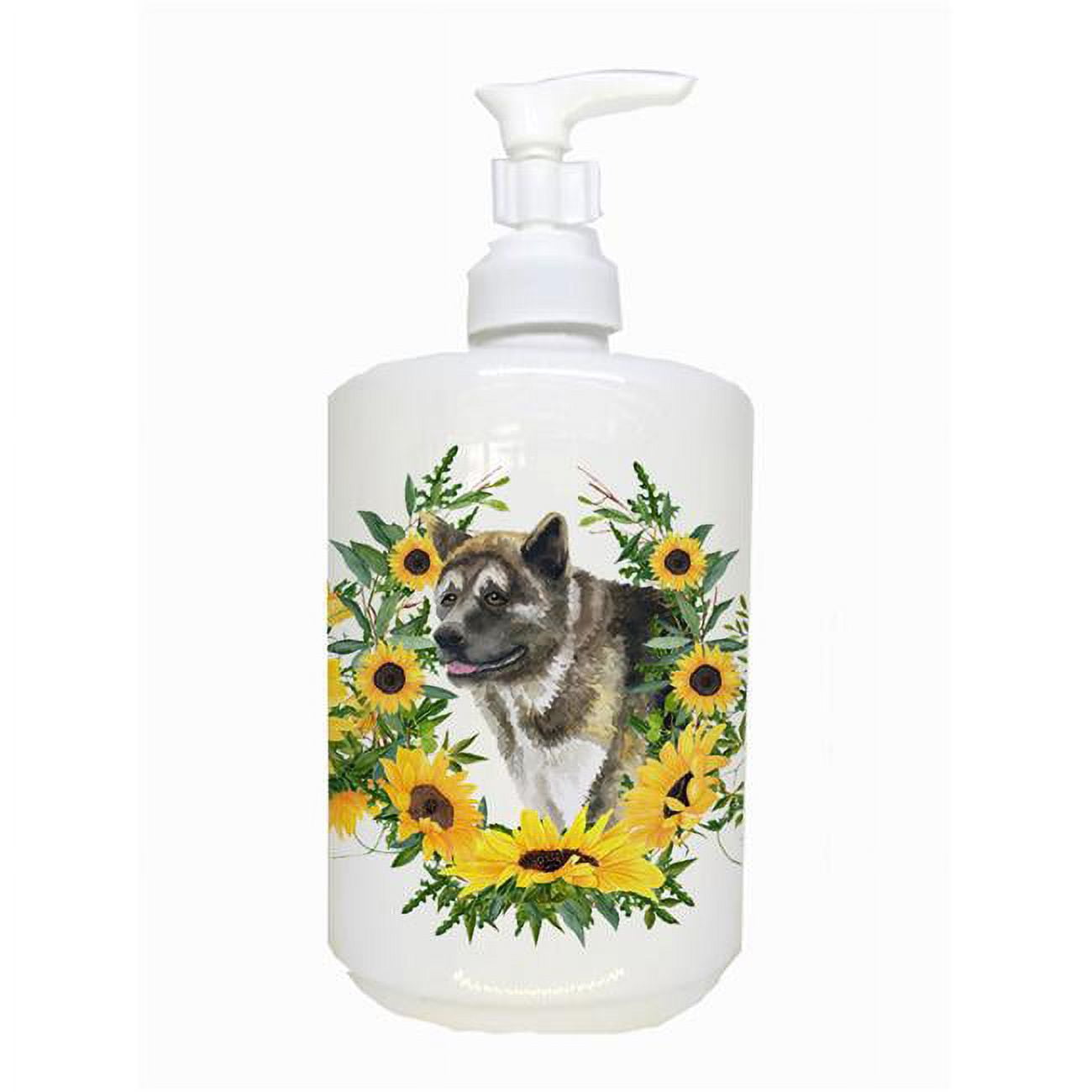 American Akita Ceramic Soap Dispenser