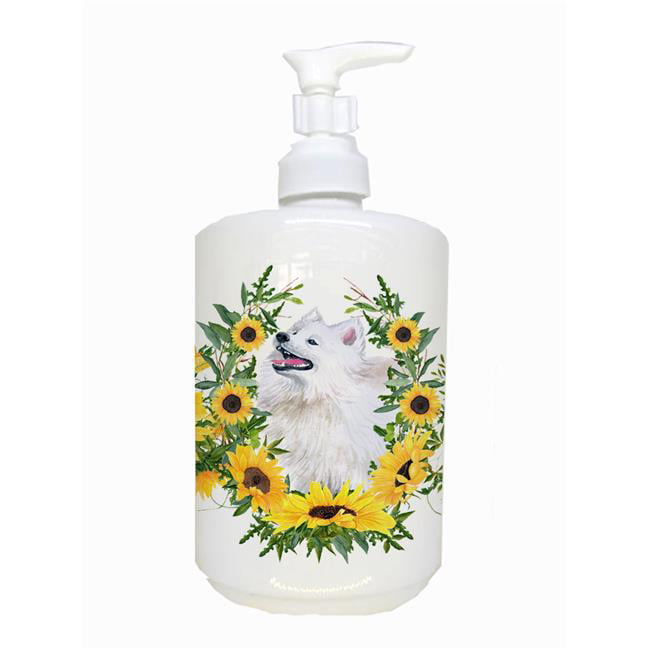 CK2883SOAP Samoyed Ceramic Soap Dispenser