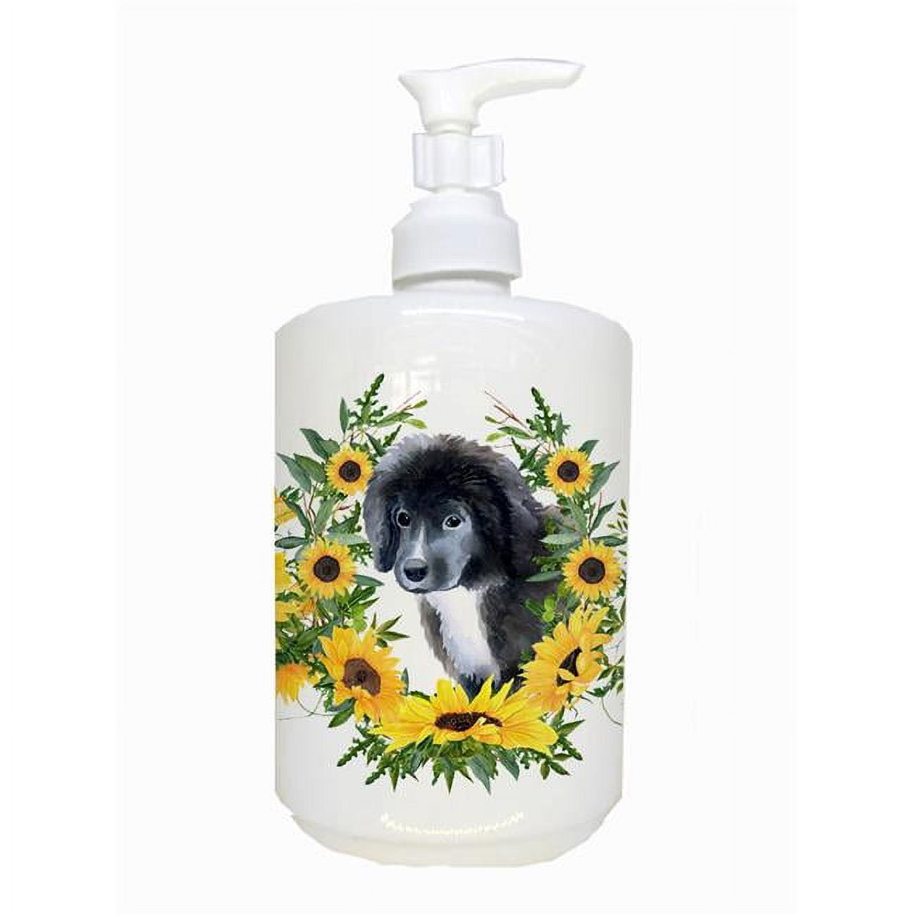 CK2891SOAP Newfoundland Puppy Ceramic Soap Dispenser