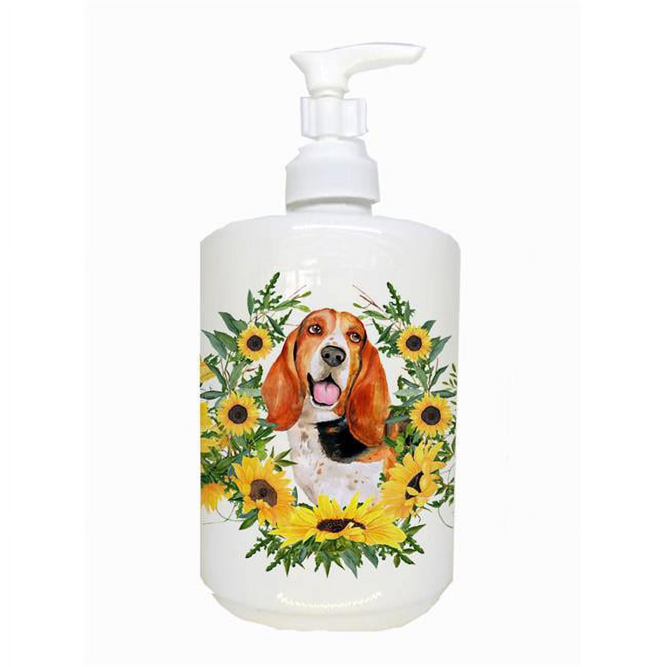 CK2896SOAP Basset Hound Ceramic Soap Dispenser
