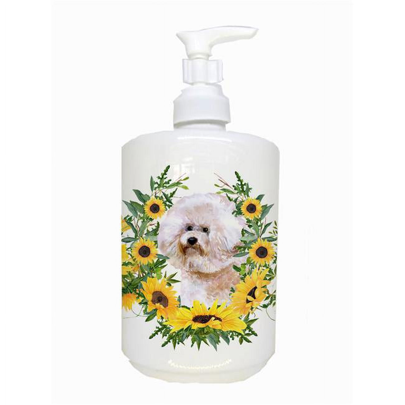 Bichon Frise No.2 Ceramic Soap Dispenser
