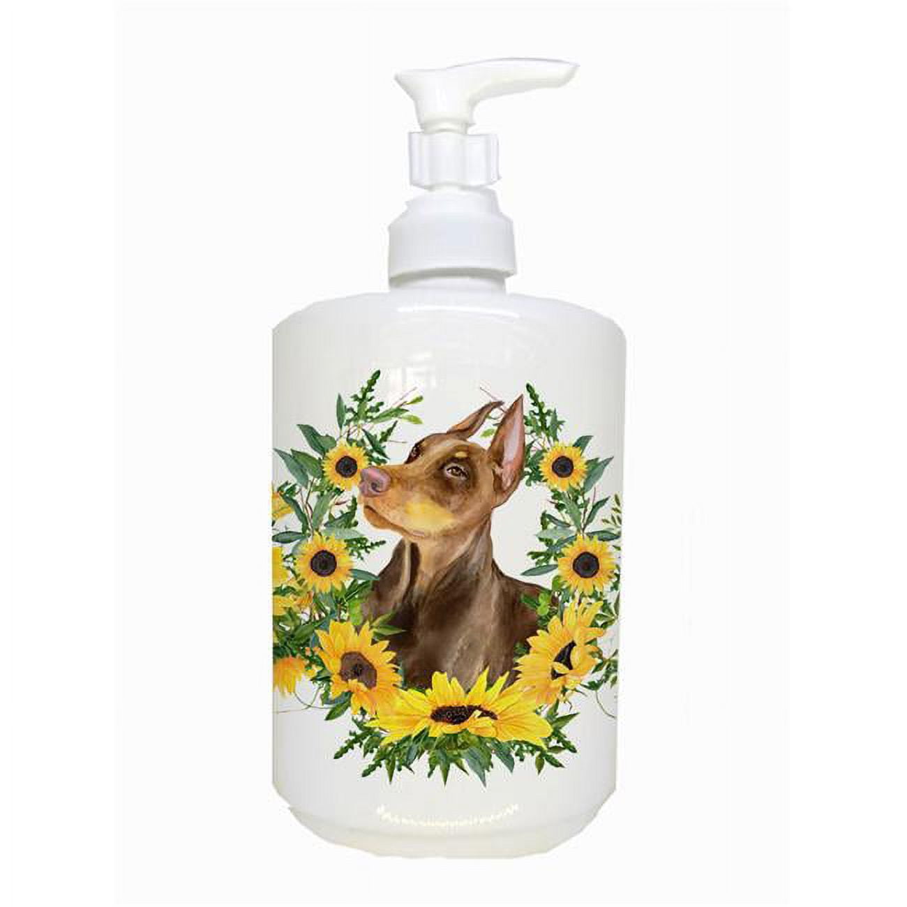 CK2901SOAP Doberman Pinscher Ceramic Soap Dispenser