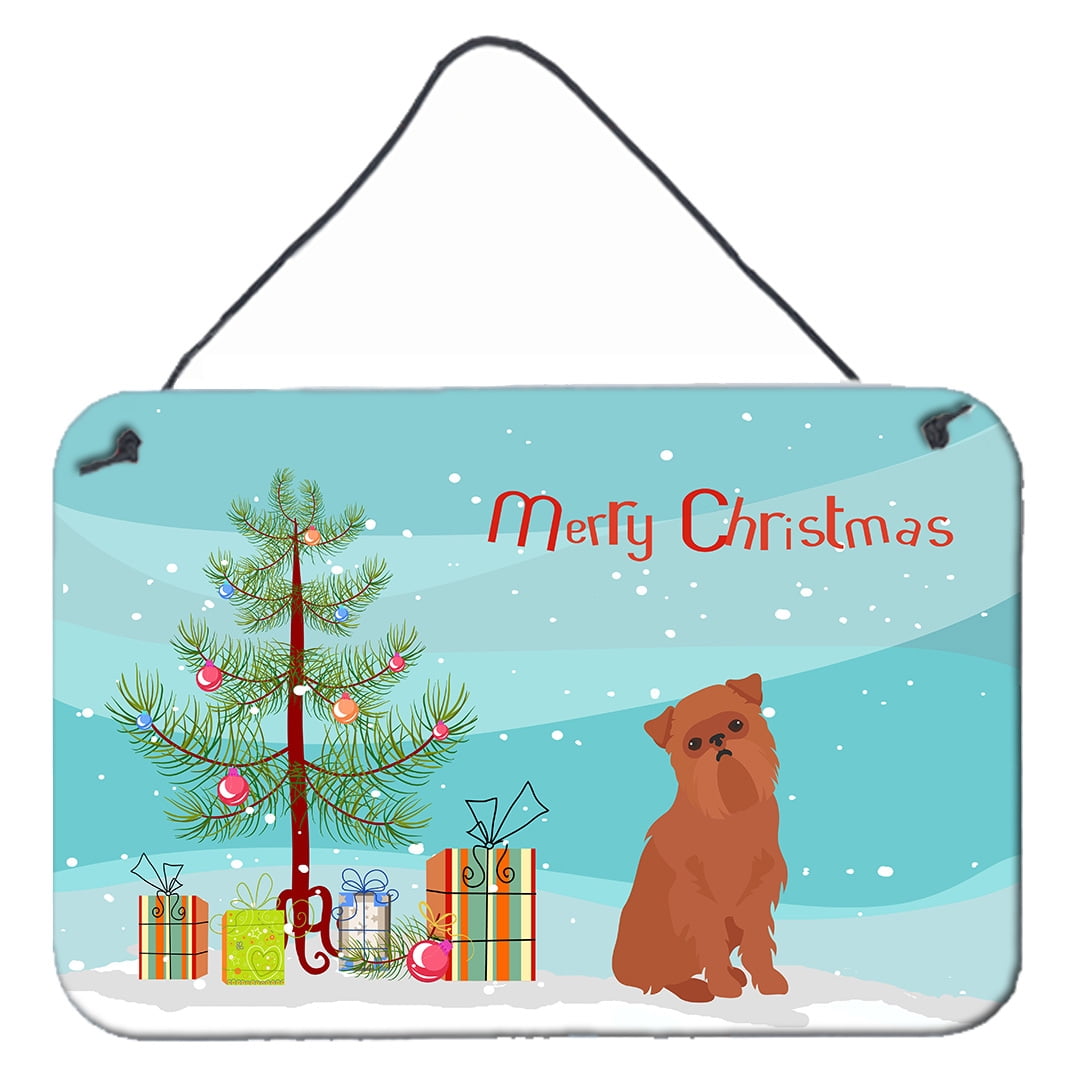 Brussels Griffon Christmas Tree Wall or Door Hanging Prints