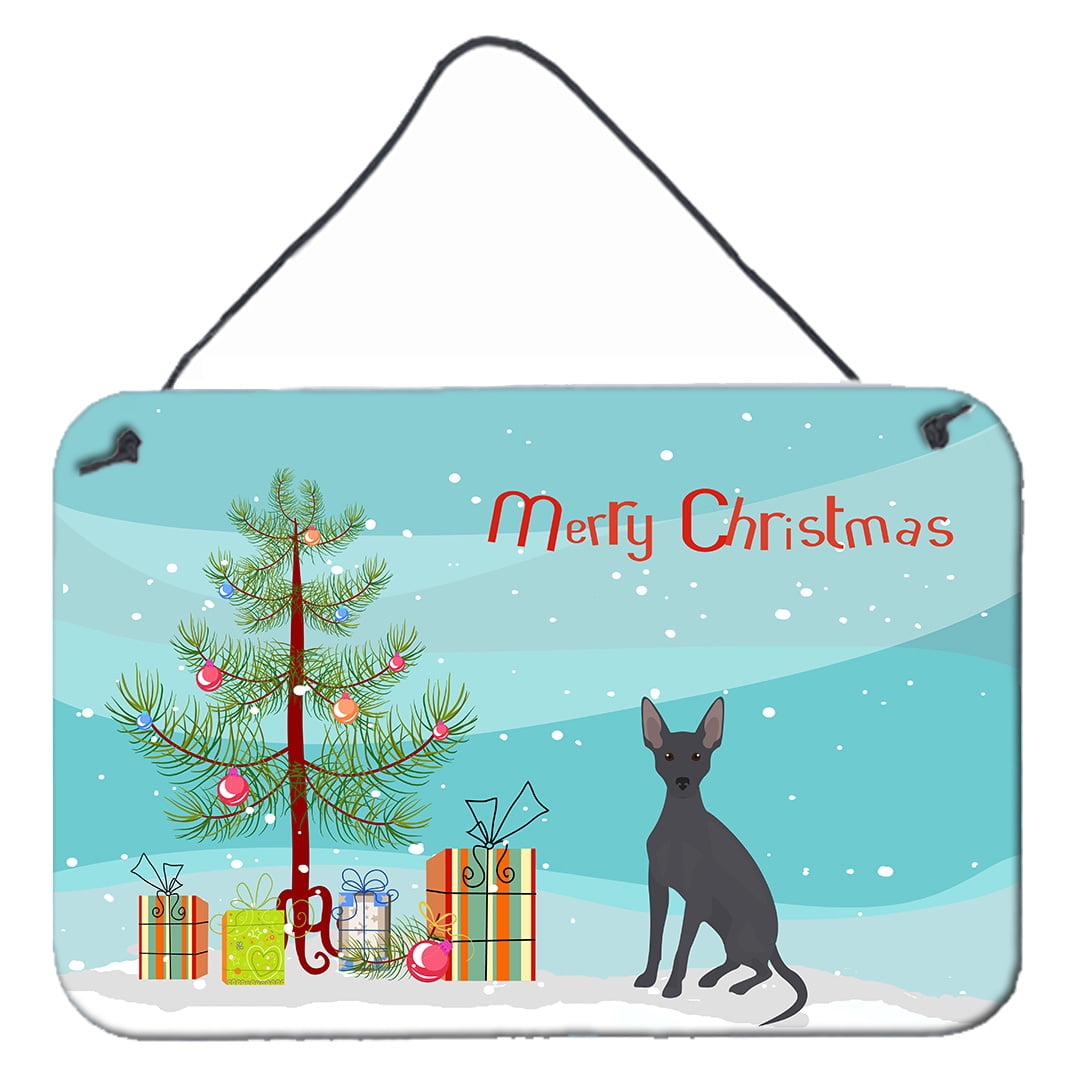 Peruvian Hairless Dog Christmas Tree Wall or Door Hanging Prints