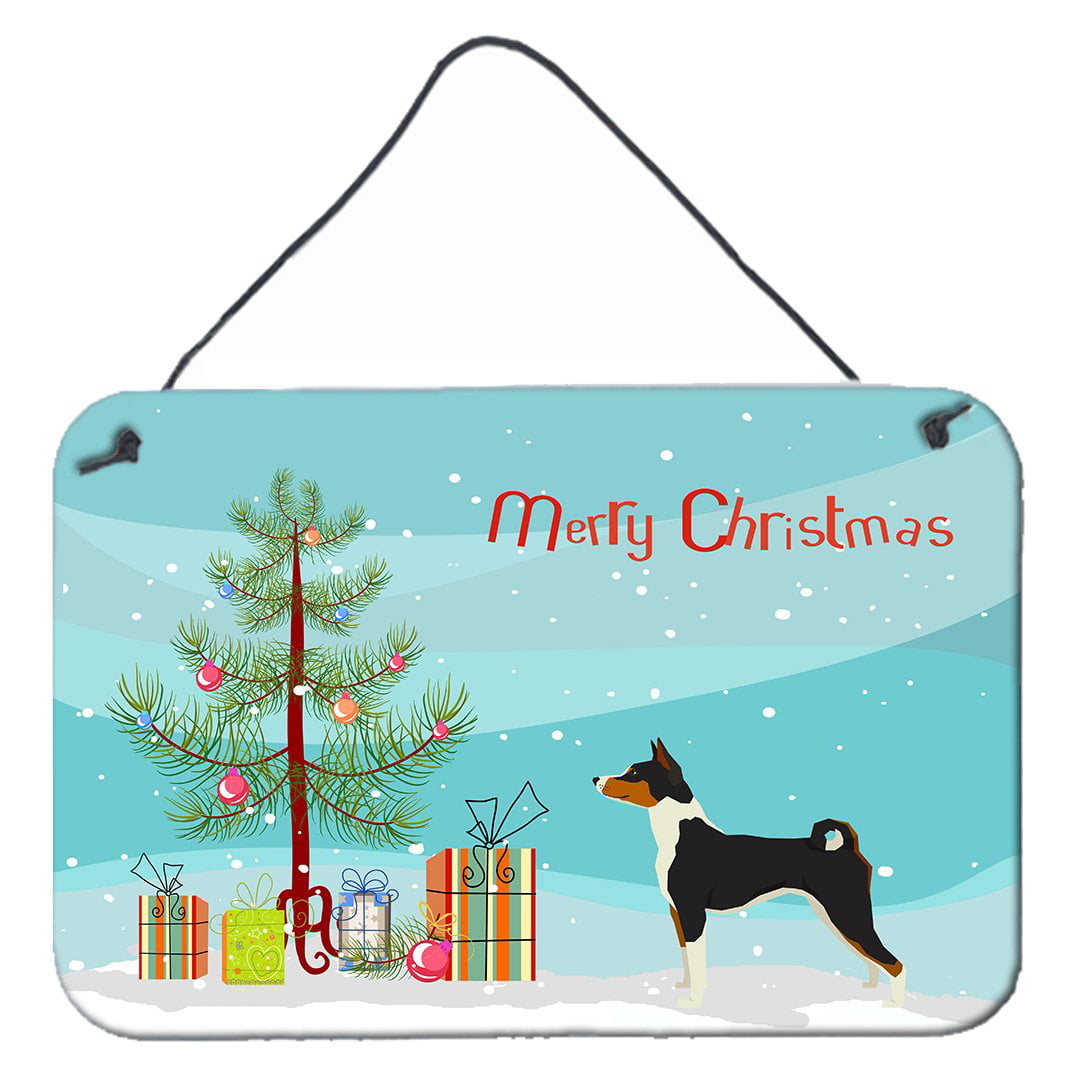 Basenji Christmas Tree Wall or Door Hanging Prints