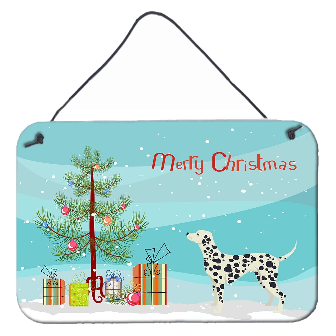 Dalmatian Christmas Tree Wall or Door Hanging Prints