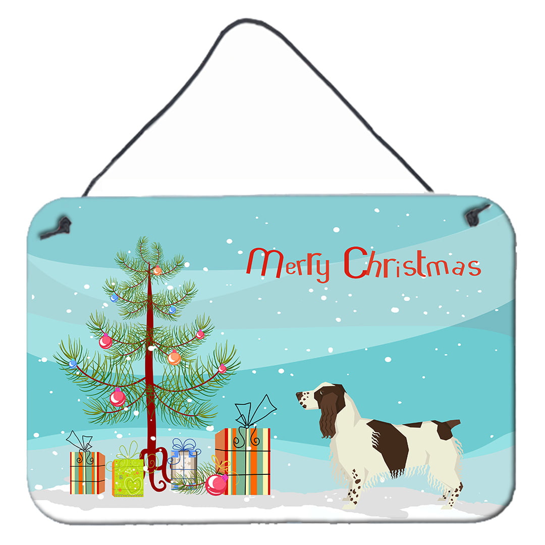 English Springer Spaniel Christmas Tree Wall or Door Hanging Prints