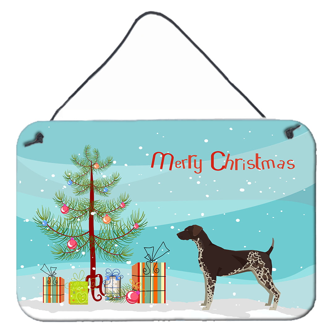 German Shorthaired Pointer Christmas Tree Wall or Door Hanging Prints