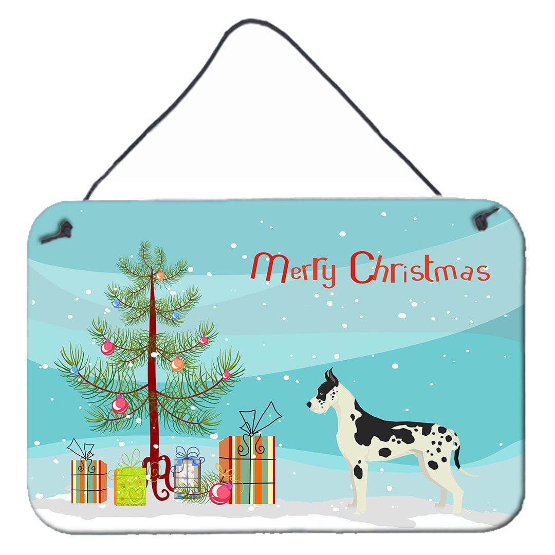 Great Dane Christmas Tree Wall or Door Hanging Prints