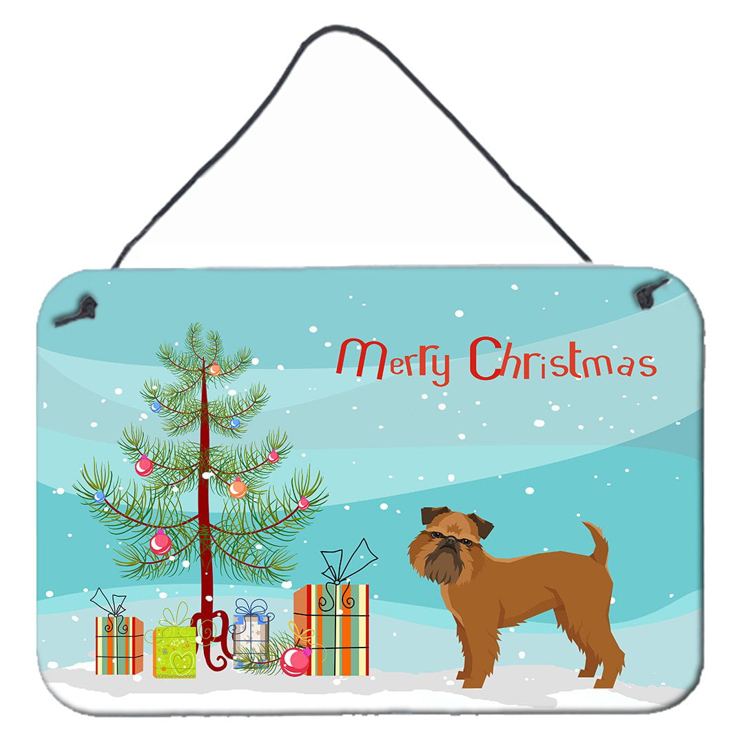 Brussels Griffon Christmas Tree Wall or Door Hanging Prints