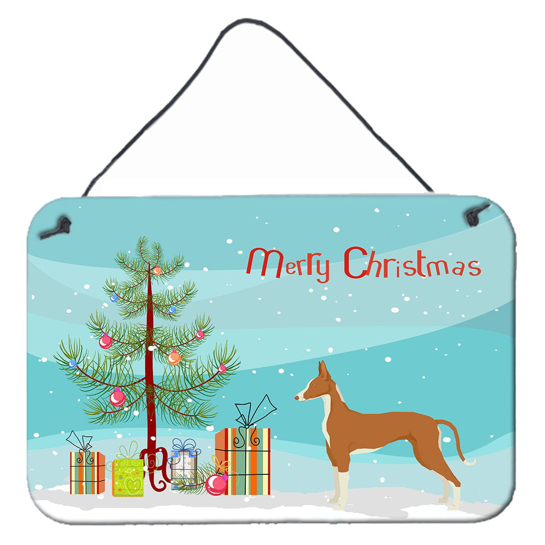 Ibizan Hound Christmas Tree Wall or Door Hanging Prints