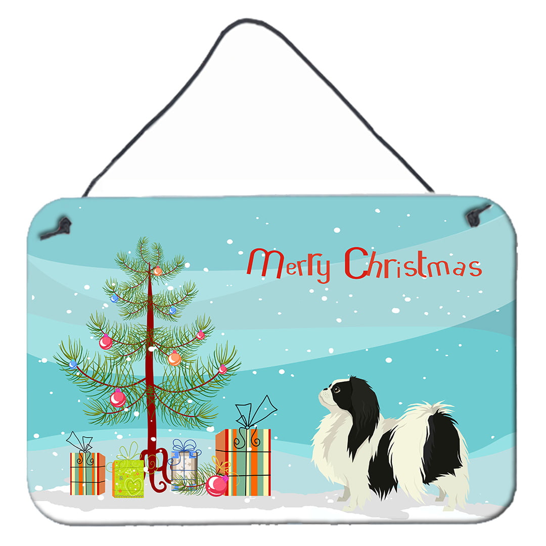 Japanese Chin Christmas Tree Wall or Door Hanging Prints