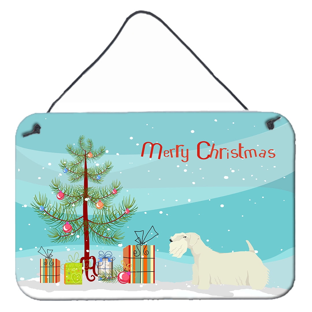 Sealyham Terrier Christmas Tree Wall or Door Hanging Prints
