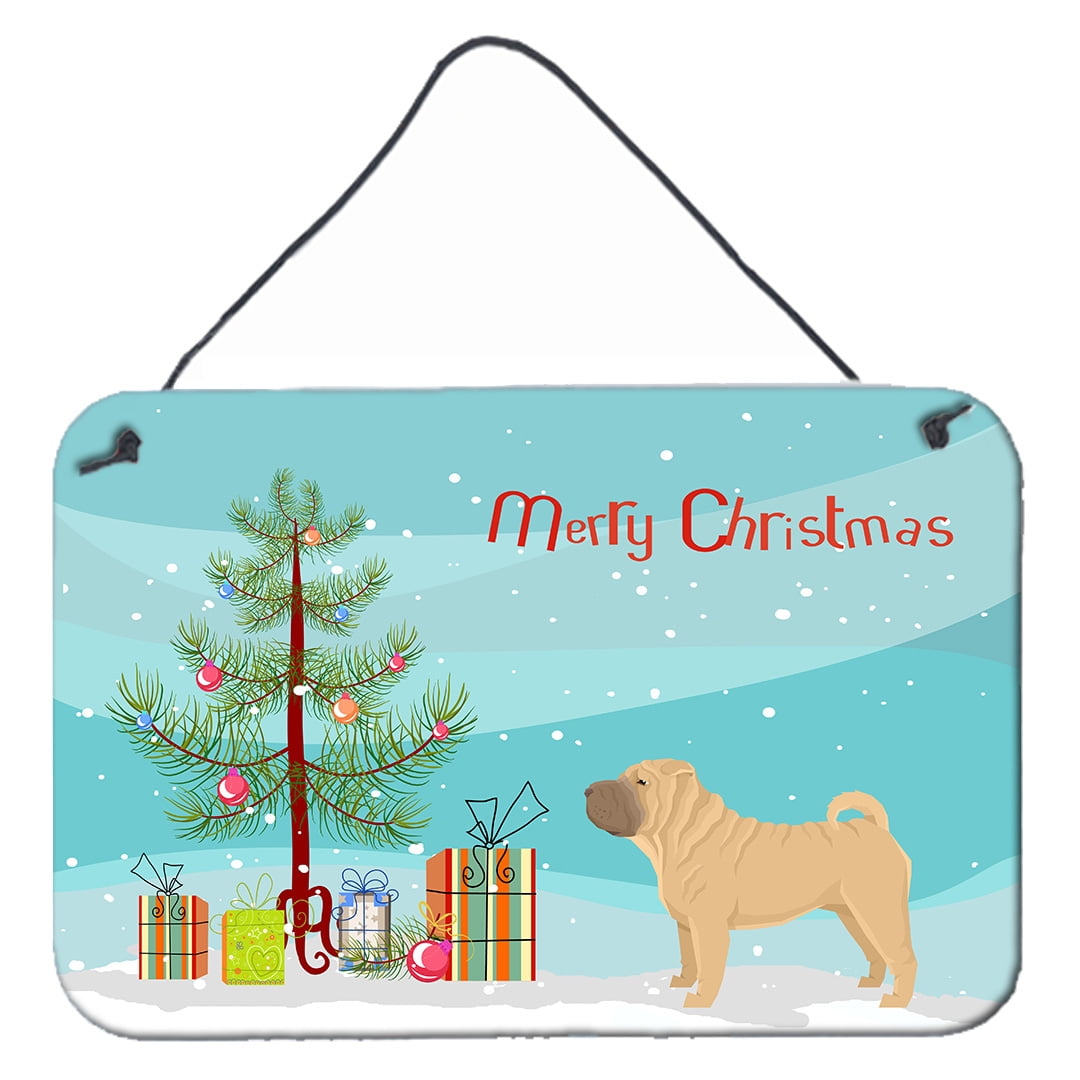Shar Pei Christmas Tree Wall or Door Hanging Prints