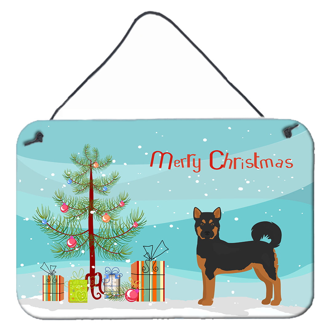 Akita Shepherd Black & Tan Christmas Tree Wall or Door Hanging Prints