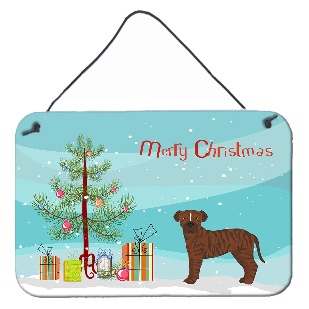 Bullboxer Christmas Tree Wall or Door Hanging Prints