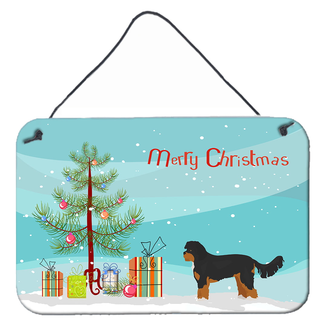 CK3811DS812 Black & Tan Cavapoo Christmas Tree Wall or Door Hanging Prints