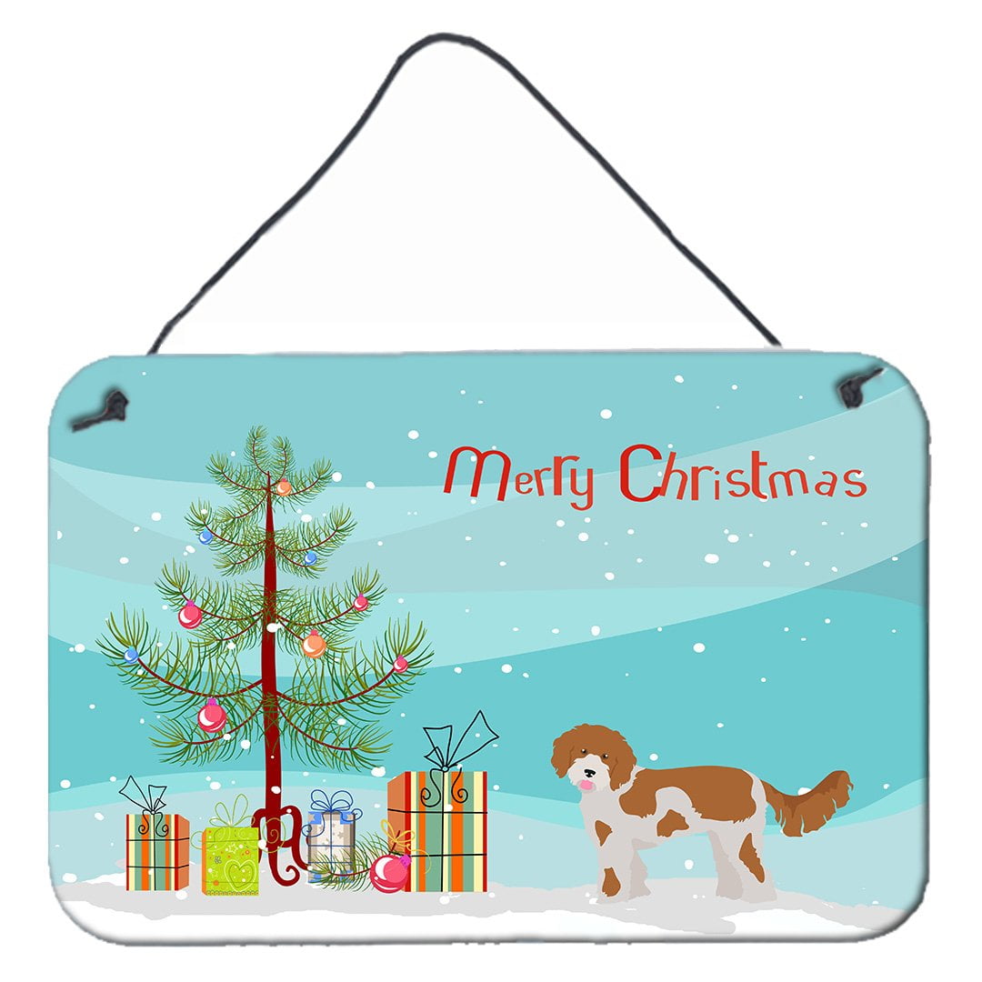 CK3812DS812 Cavapoo Christmas Tree Wall or Door Hanging Prints
