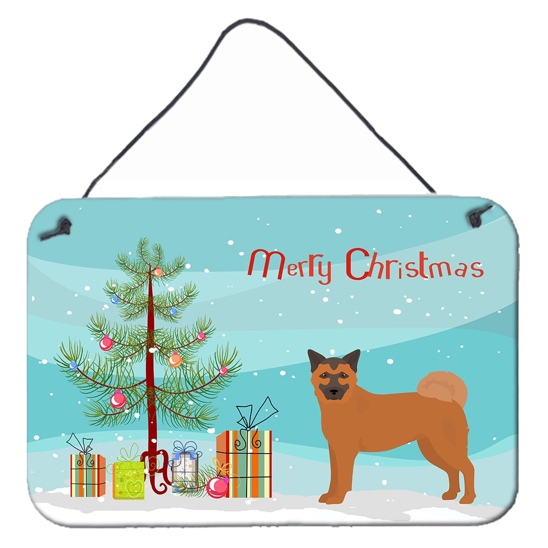 Chow Shepherd Christmas Tree Wall or Door Hanging Prints