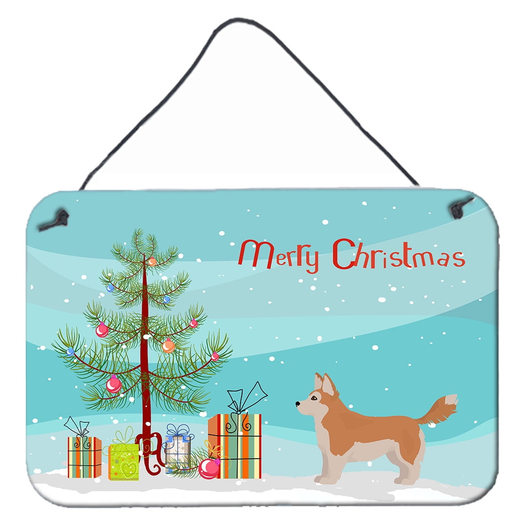 Corgi Husky Mix Christmas Tree Wall or Door Hanging Prints