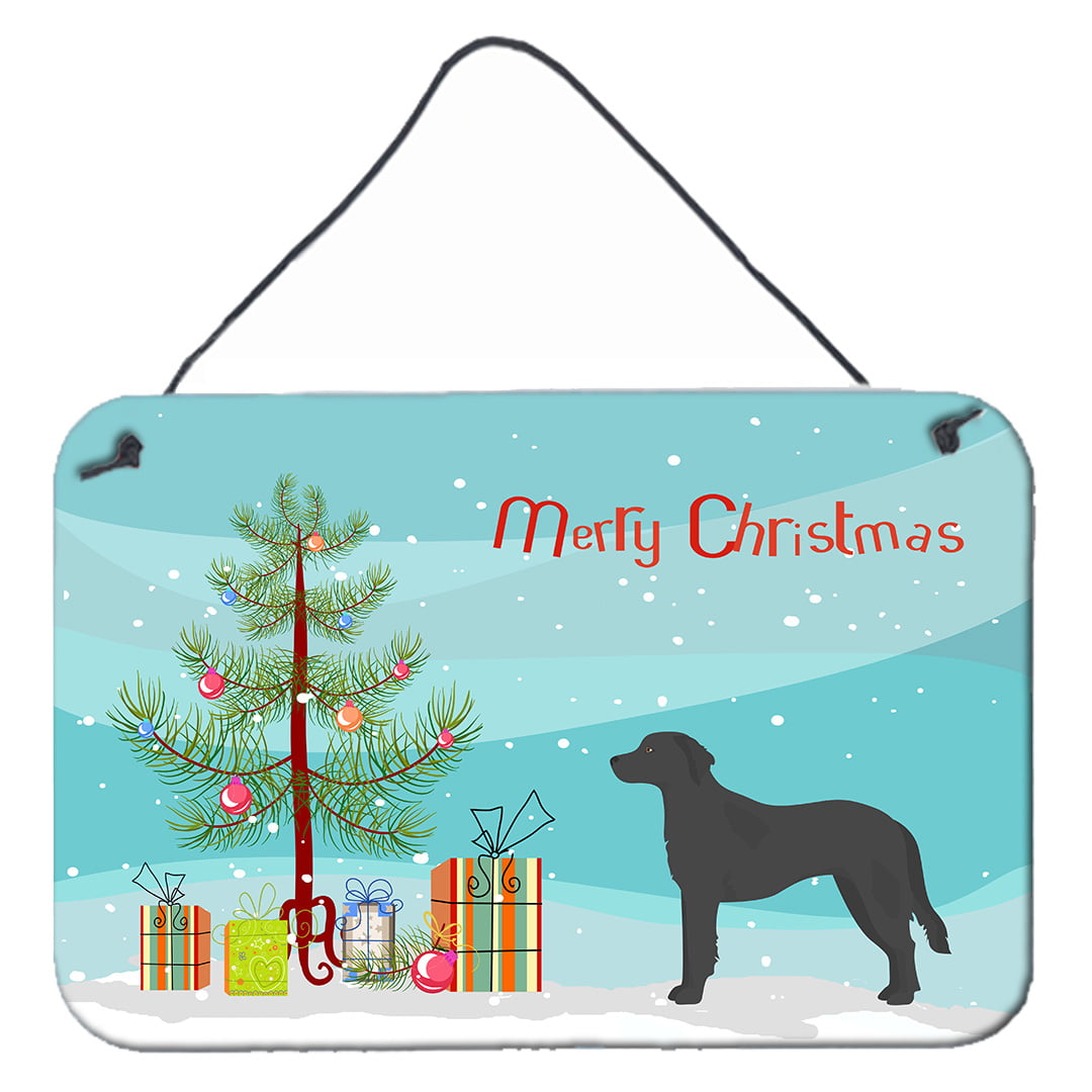 Black Goldador Christmas Tree Wall or Door Hanging Prints