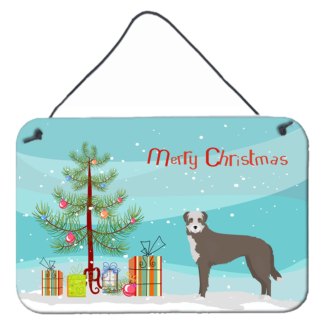 Lurcher No.1 Christmas Tree Wall or Door Hanging Prints