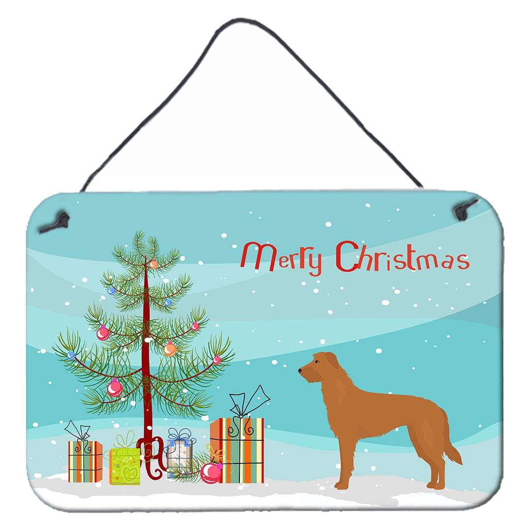 Lurcher No.2 Christmas Tree Wall or Door Hanging Prints