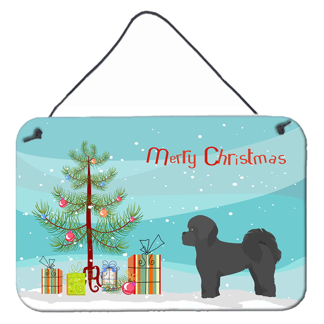 Black Mal-Shi Christmas Tree Wall or Door Hanging Prints