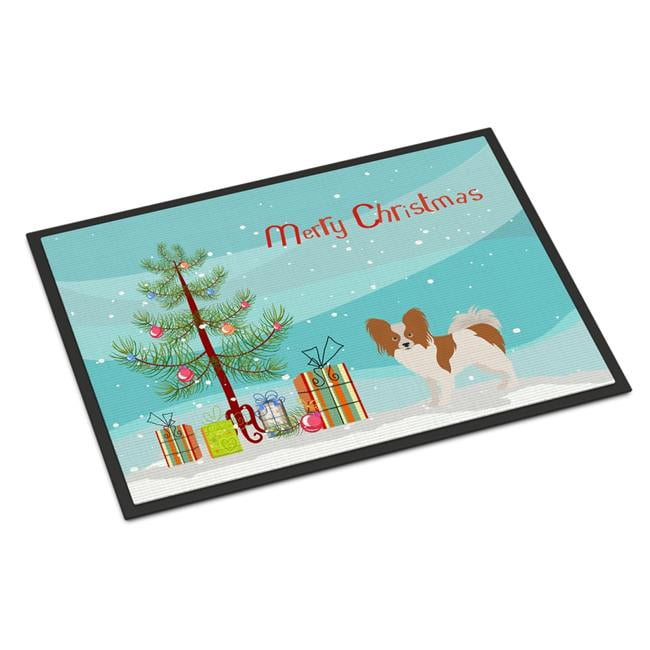 CK3476JMAT 24 x 36 in. Papillon Christmas Tree Indoor or Outdoor Mat