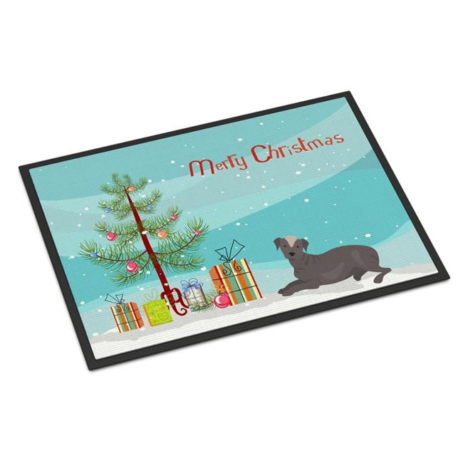 CK3499JMAT 24 x 36 in. Ecuadorian Hairless Dog Christmas Tree Indoor or Outdoor Mat