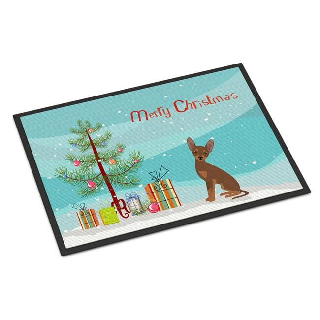 CK3508JMAT 24 x 36 in. Brown Prague Ratter Christmas Tree Indoor or Outdoor Mat