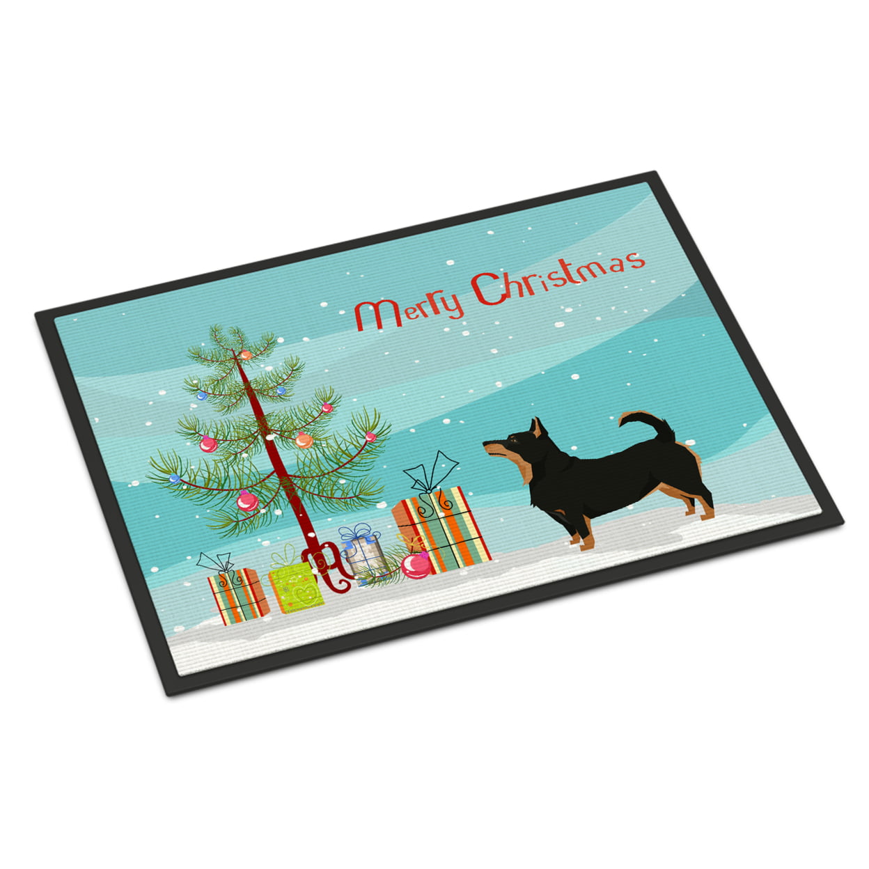 CK3550JMAT 24 x 36 in. Lancashire Terrier Christmas Tree Indoor or Outdoor Mat